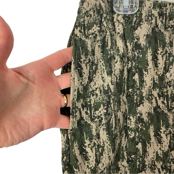 Rag & Bone City Mini Sweatshort Army Multi Womens Large Camo Green Pockets Terry - Picture 5 of 12